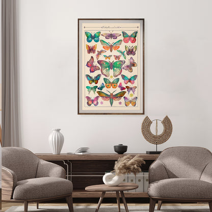 Butterfly Poster Vintage Wall Decor-Vertical Posters NOT FRAMED-CetArt-8″x10″ inches-CetArt