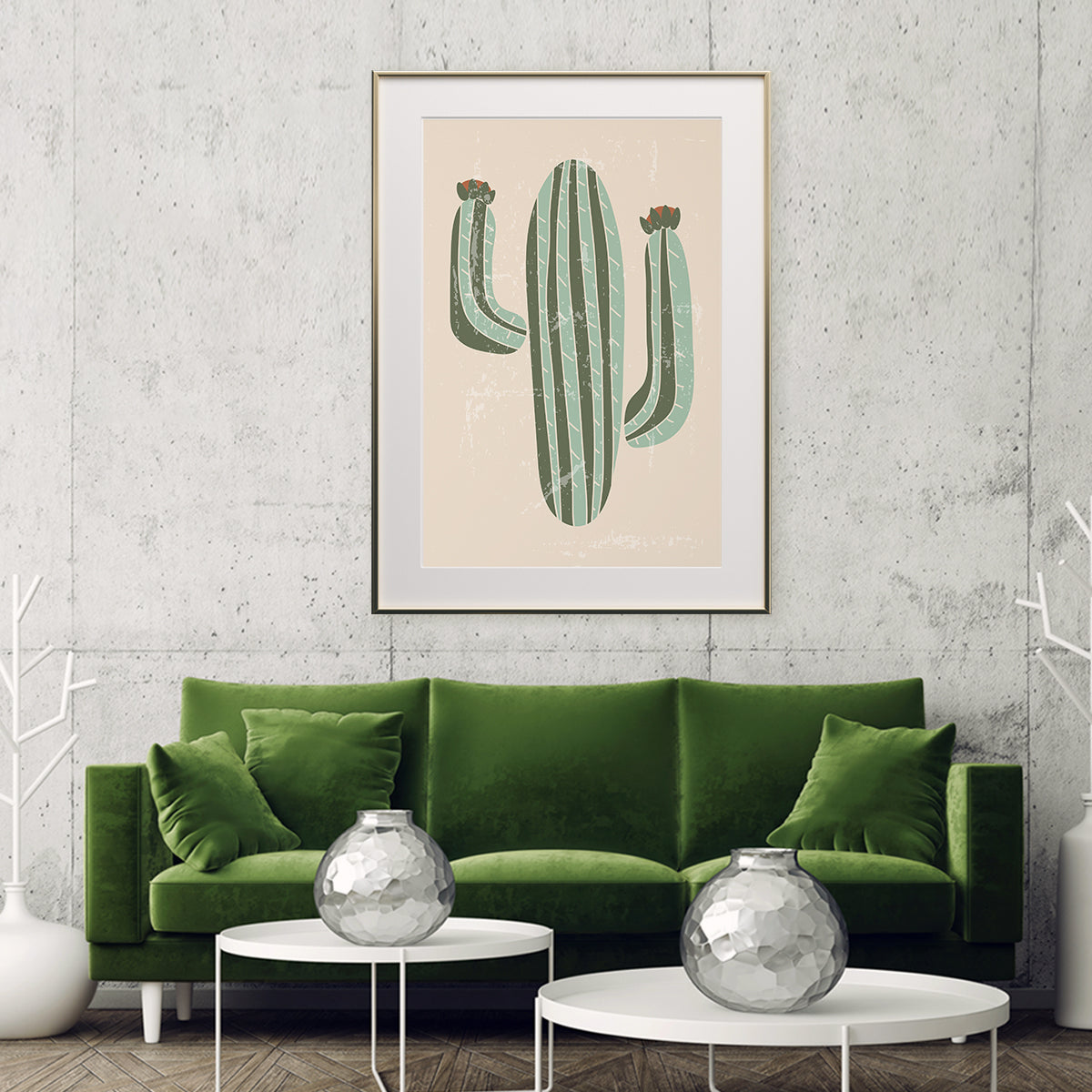 Vintage Cactus Home Decor Poster-Vertical Posters NOT FRAMED-CetArt-8″x10″ inches-CetArt