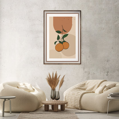 Abstract Vintage Oranges Boho Art High Resolution Posters-Vertical Posters NOT FRAMED-CetArt-8″x10″ inches-CetArt