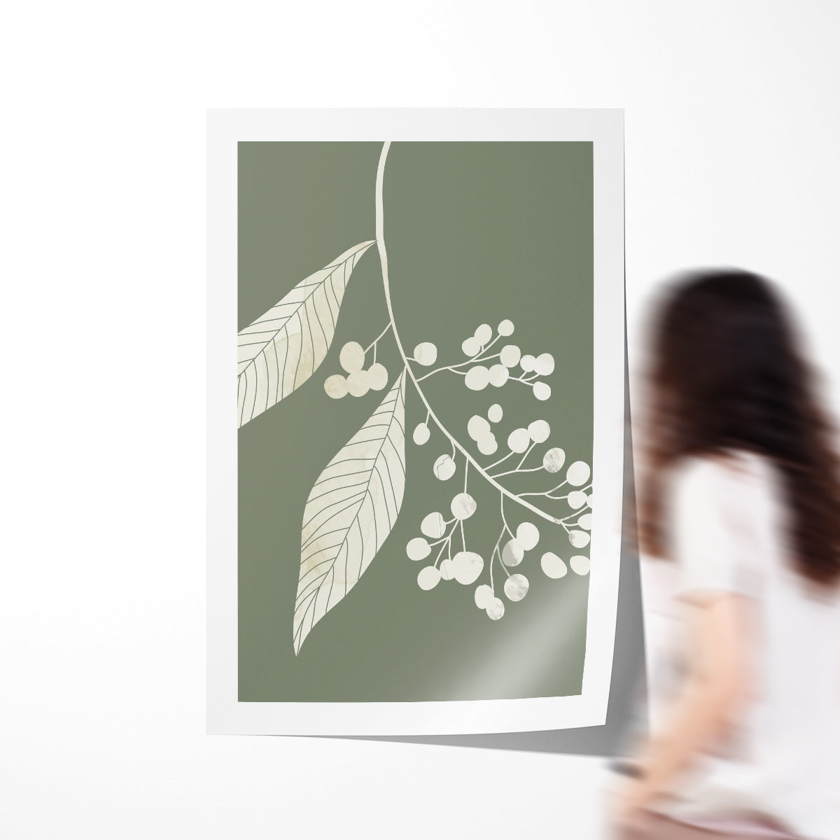 Green Leaf Wall Art Plant Posters-Vertical Posters NOT FRAMED-CetArt-8″x10″ inches-CetArt