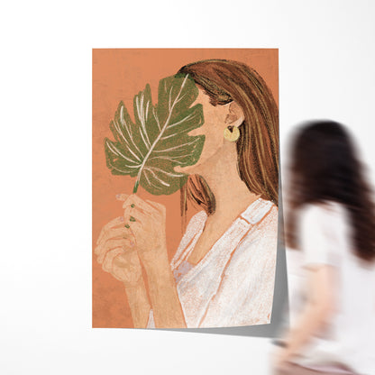 Abstract Pastel Woman Boho Portrait Poster For Home-Vertical Posters NOT FRAMED-CetArt-8″x10″ inches-CetArt