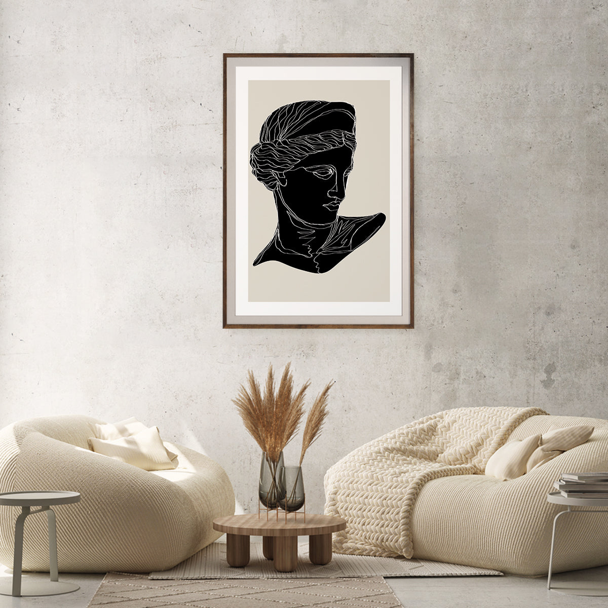 Antique Sculptures Silhouette Vintage Posters For Room-Vertical Posters NOT FRAMED-CetArt-8″x10″ inches-CetArt