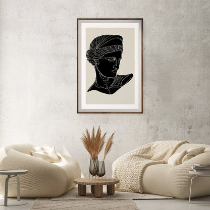 Antique Sculptures Silhouette Vintage Posters For Room-Vertical Posters NOT FRAMED-CetArt-8″x10″ inches-CetArt