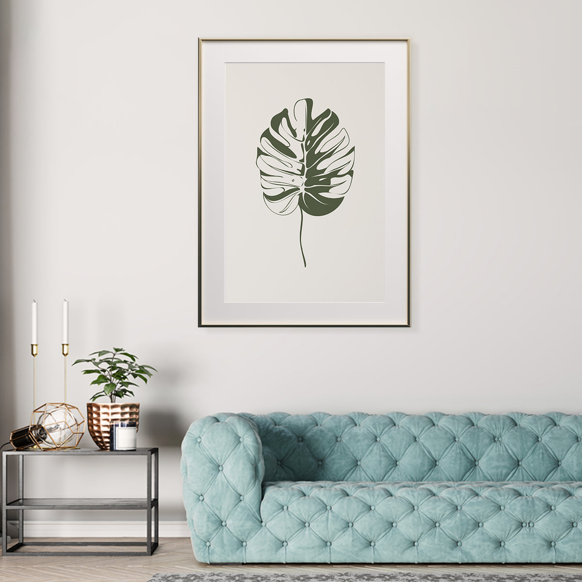 Minimalist Vintage Green Leaves Posters For Home Decor-Vertical Posters NOT FRAMED-CetArt-8″x10″ inches-CetArt