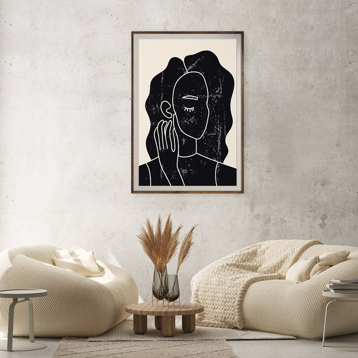 Woman Portrait Modern Abstract Art Posters-Vertical Posters NOT FRAMED-CetArt-8″x10″ inches-CetArt