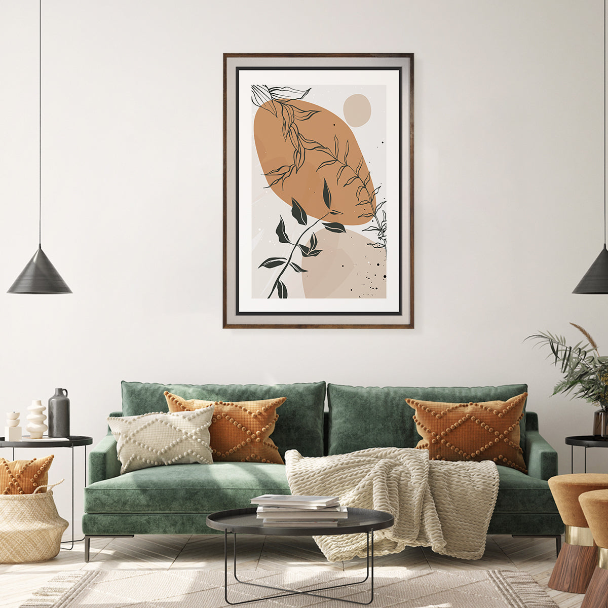 Abstract Plant Living Rooms Posters Wall Art Prints-Vertical Posters NOT FRAMED-CetArt-8″x10″ inches-CetArt