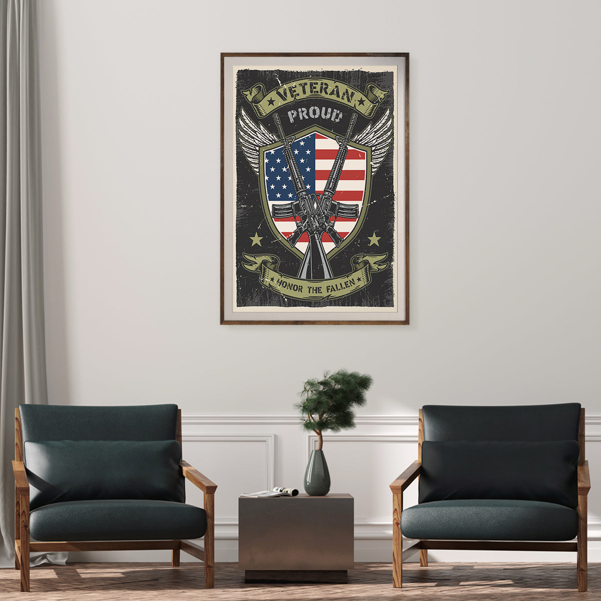 Veteran Proud American Motivational Quotes Posters-Vertical Posters NOT FRAMED-CetArt-8″x10″ inches-CetArt