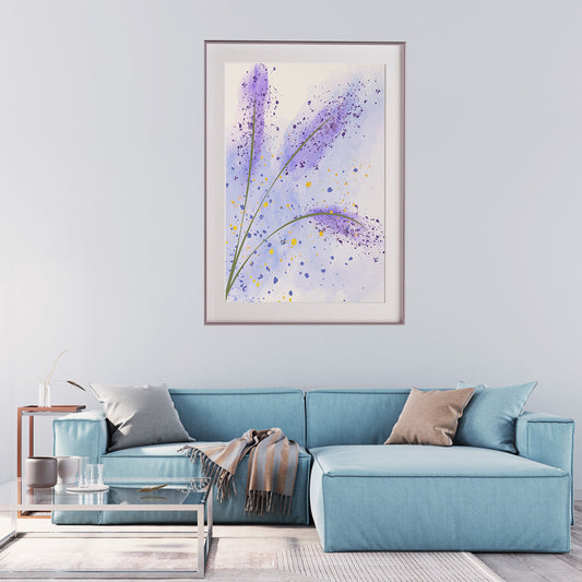 Abstract Lavender Minimalist Poster Wall Art Decor For Room-Vertical Posters NOT FRAMED-CetArt-8″x10″ inches-CetArt