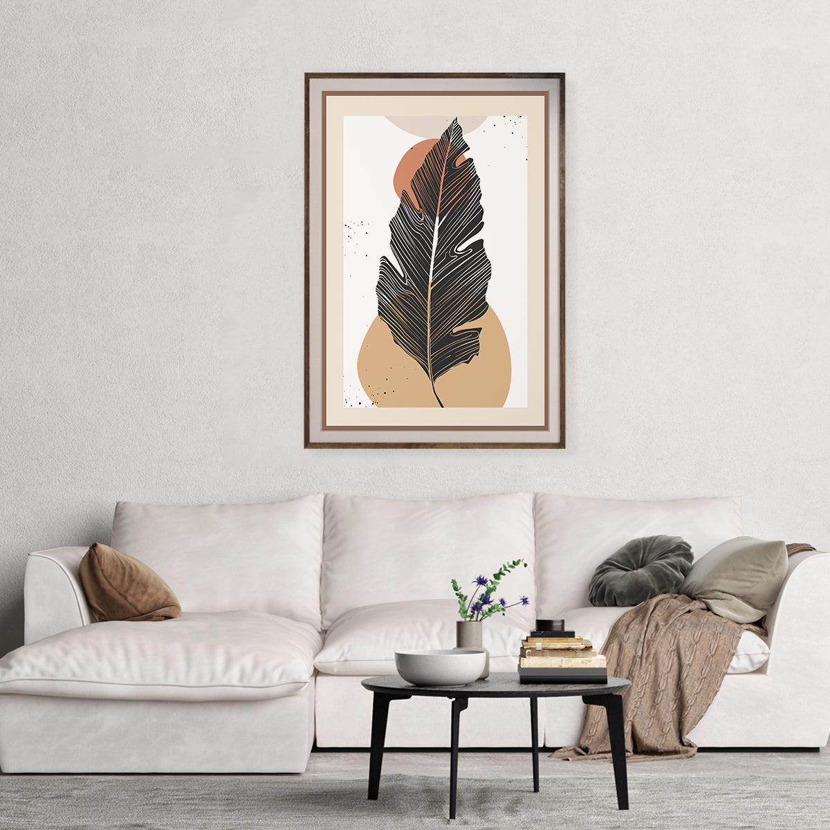 Modern Abstract Leaves Retro & Vintage Posters for Wall Decor-Vertical Posters NOT FRAMED-CetArt-8″x10″ inches-CetArt