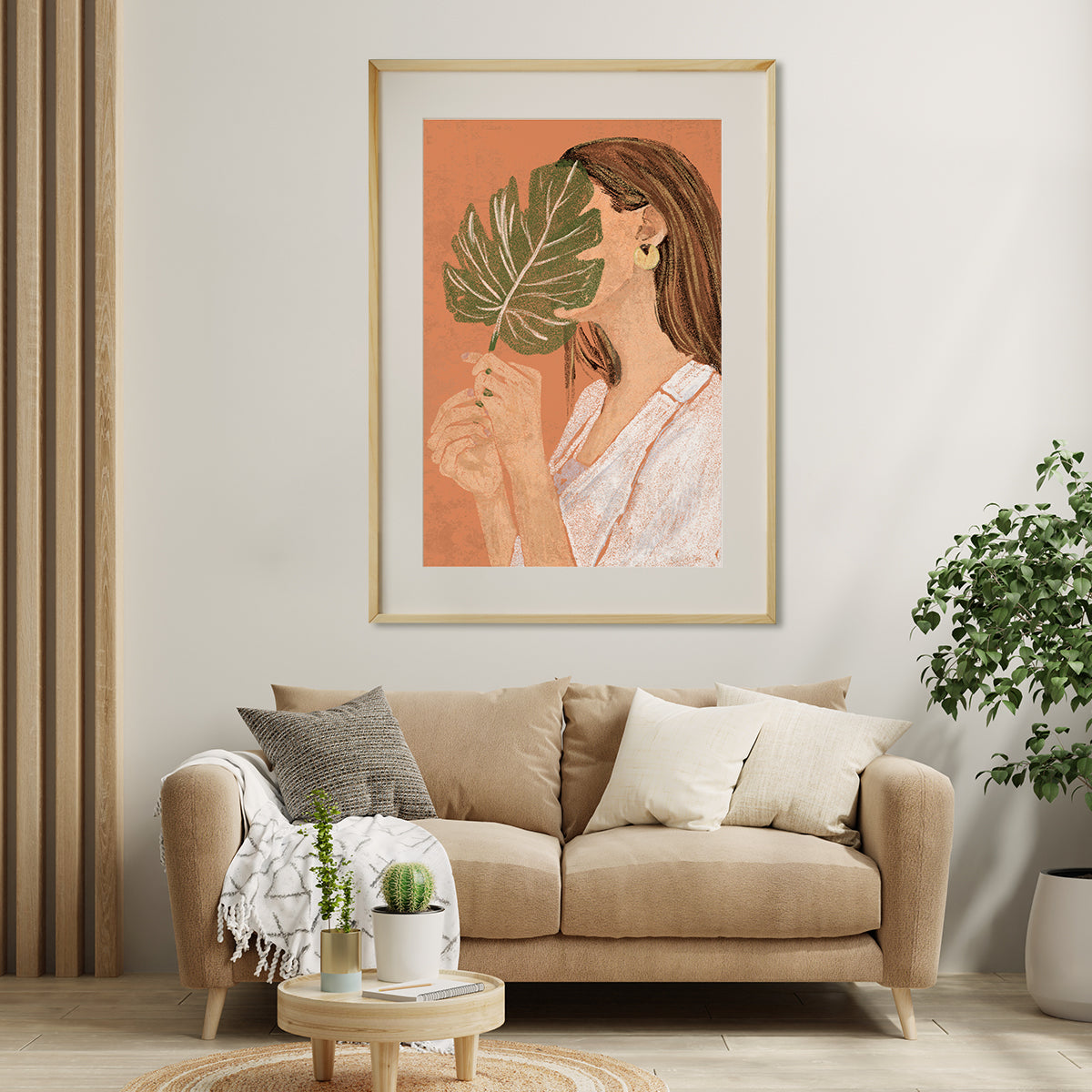 Abstract Pastel Woman Boho Portrait Poster For Home-Vertical Posters NOT FRAMED-CetArt-8″x10″ inches-CetArt