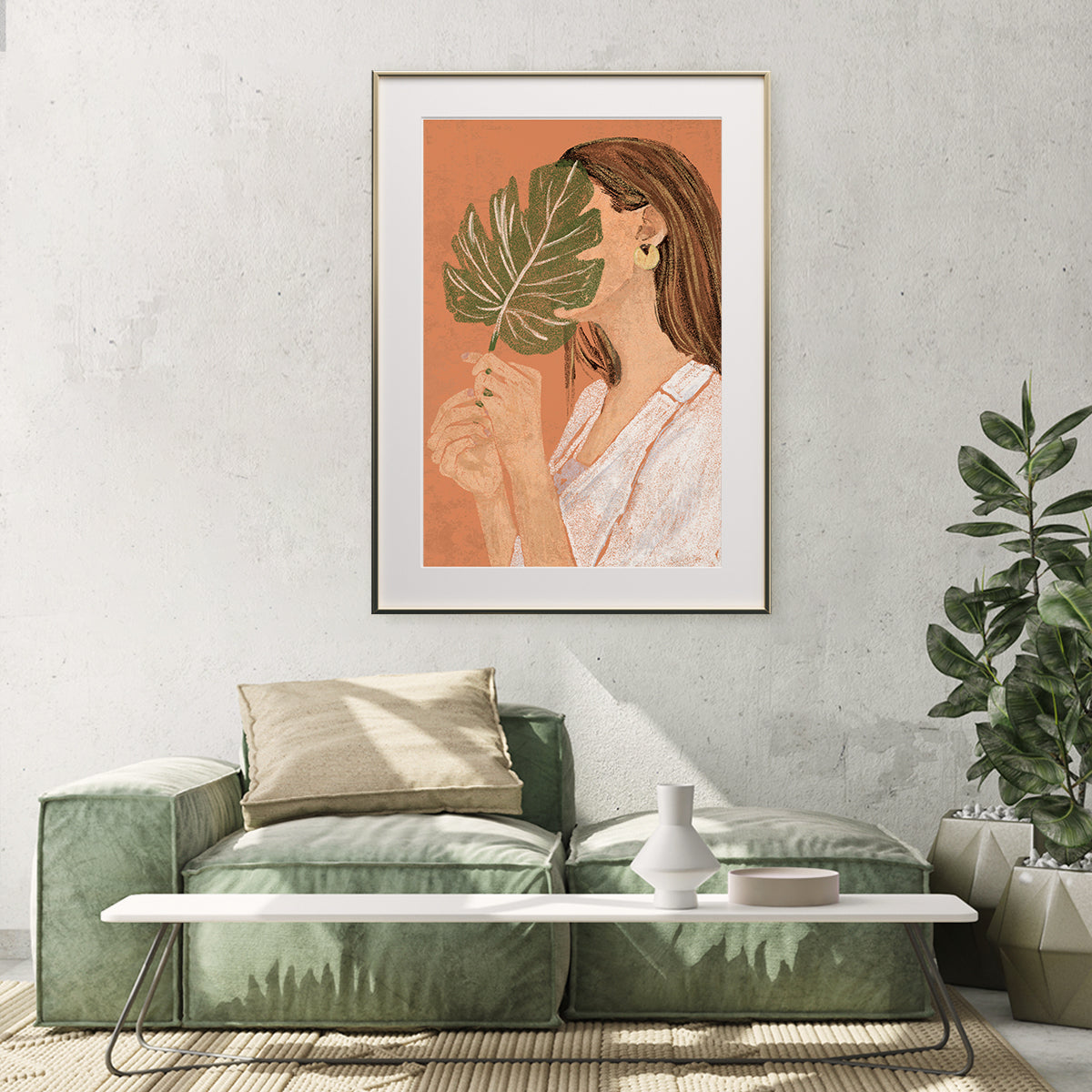 Abstract Pastel Woman Boho Portrait Poster For Home-Vertical Posters NOT FRAMED-CetArt-8″x10″ inches-CetArt