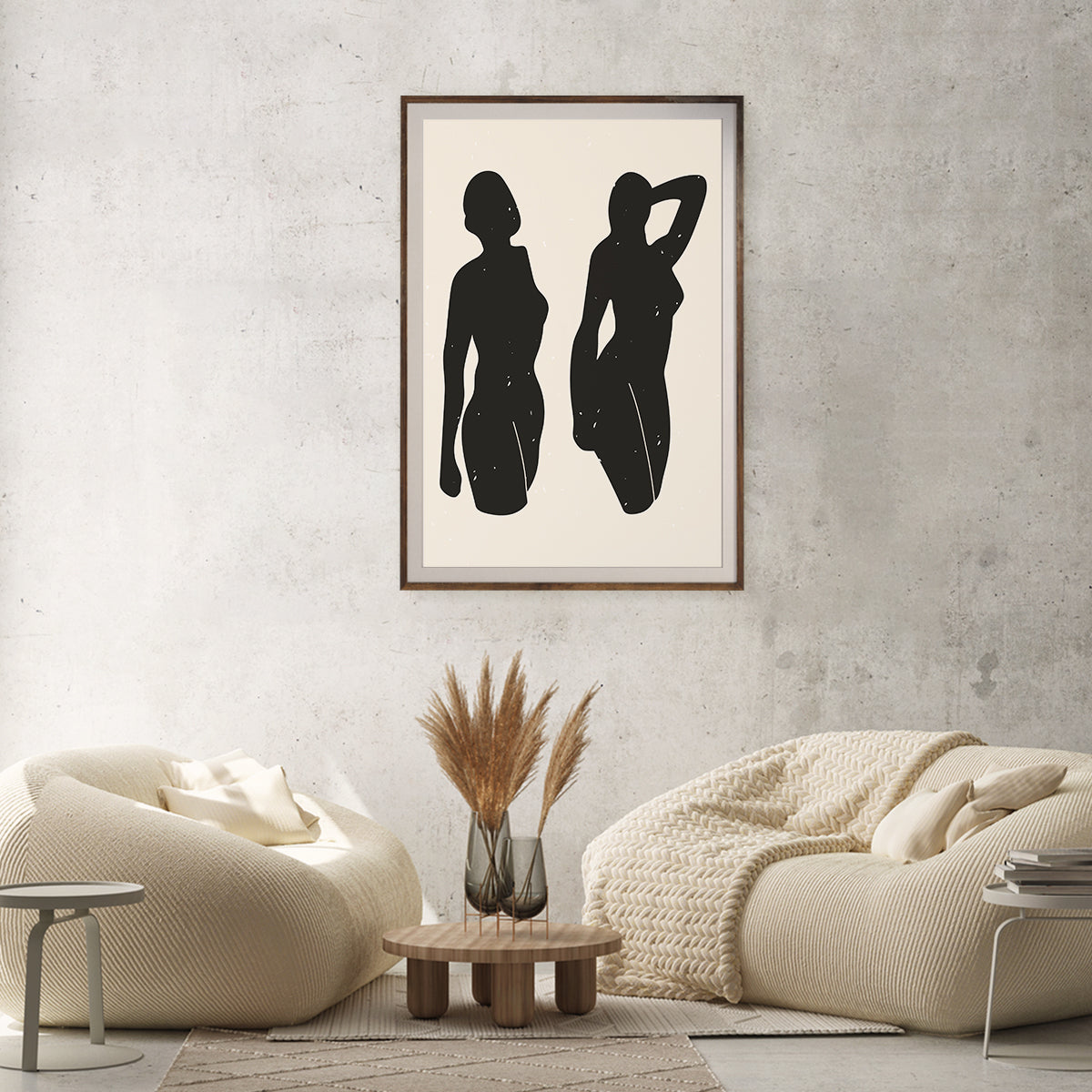 Abstract Woman Silhouette Vintage Art Prints Poster-Vertical Posters NOT FRAMED-CetArt-8″x10″ inches-CetArt