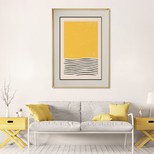 Abstract Minimalist Yellow Poster Wall Art For Your Home-Vertical Posters NOT FRAMED-CetArt-8″x10″ inches-CetArt