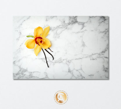 Tender Vanilla Flower Canvas Print-Canvas Print-CetArt-1 Panel-24x16 inches-CetArt