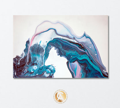 Unique Abstraction of Liquid Acrylic Canvas Print-Canvas Print-CetArt-1 Panel-24x16 inches-CetArt