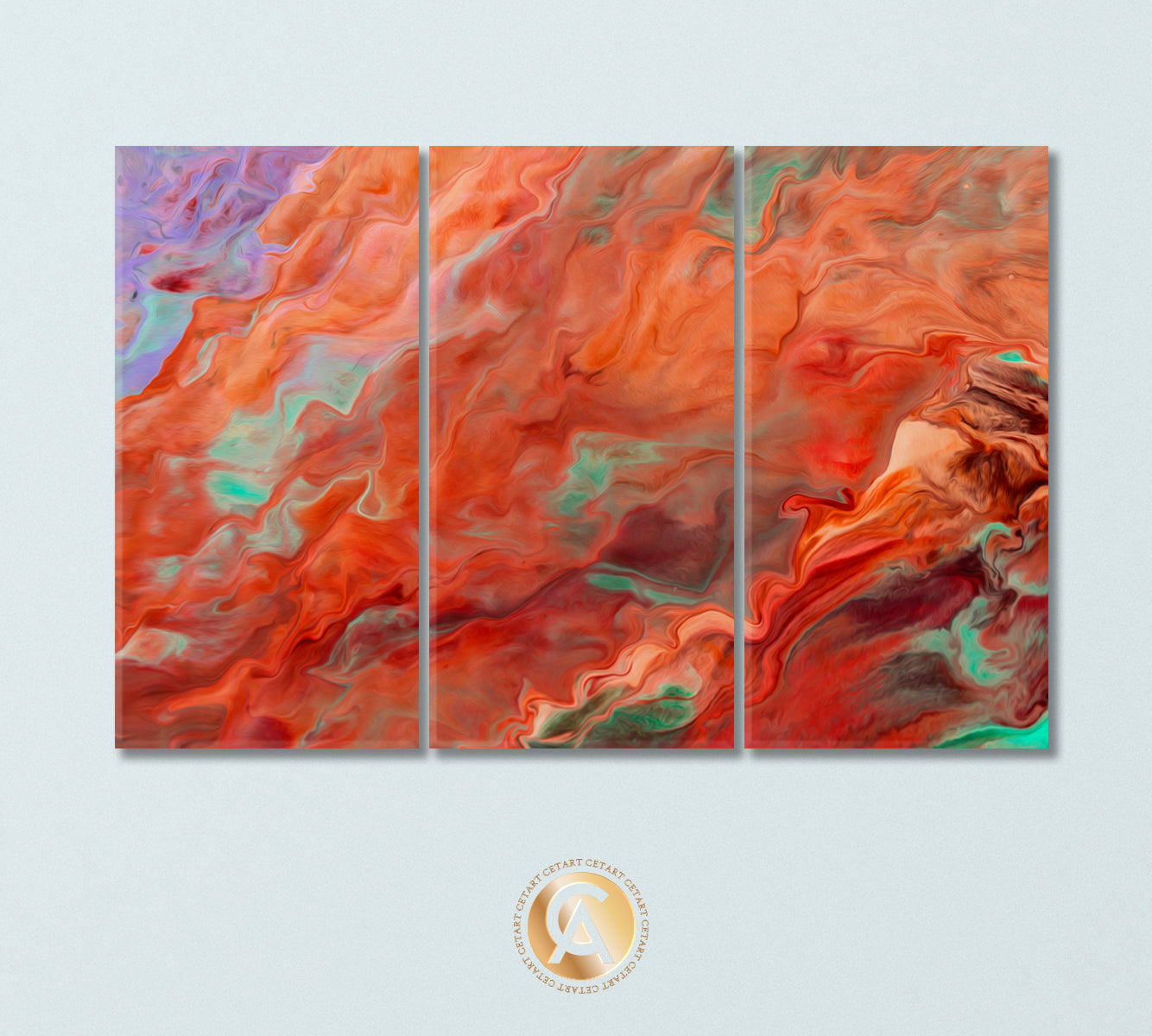 Creative Colorful Abstraction Canvas Print-Canvas Print-CetArt-3 Panels-36x24 inches-CetArt