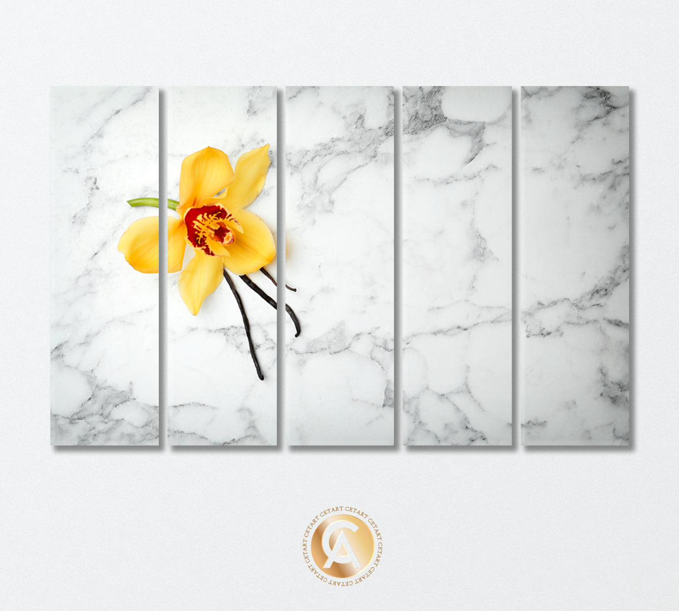 Tender Vanilla Flower Canvas Print-Canvas Print-CetArt-5 Panels-36x24 inches-CetArt