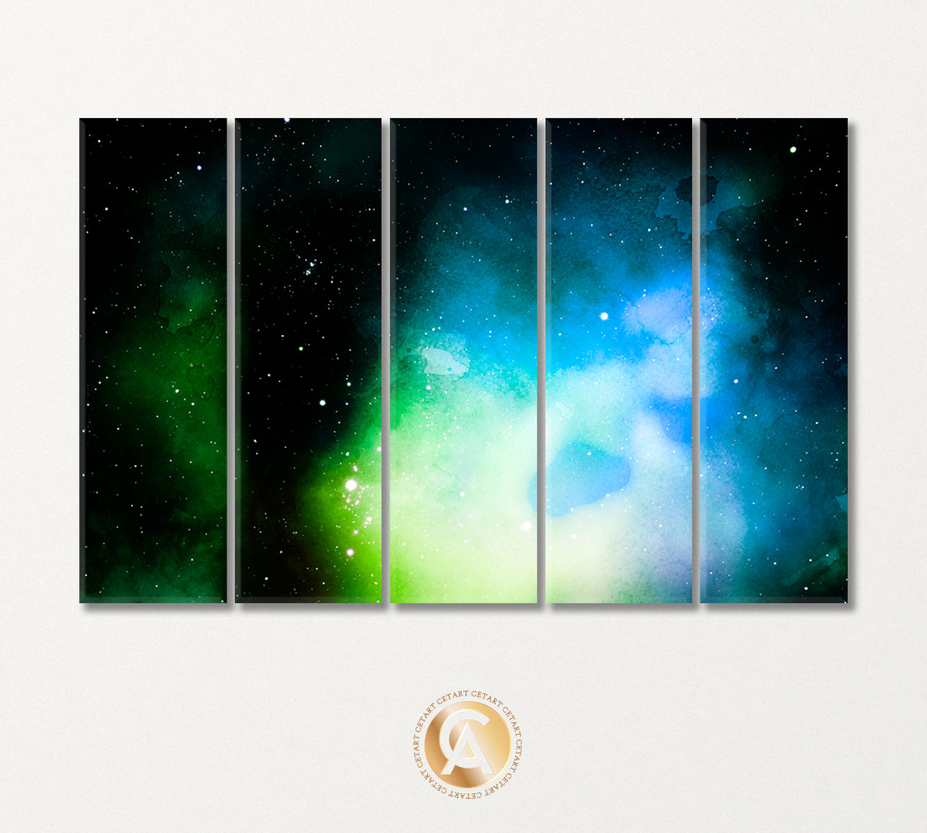 Abstract Outer Space Canvas Print-Canvas Print-CetArt-5 Panels-36x24 inches-CetArt