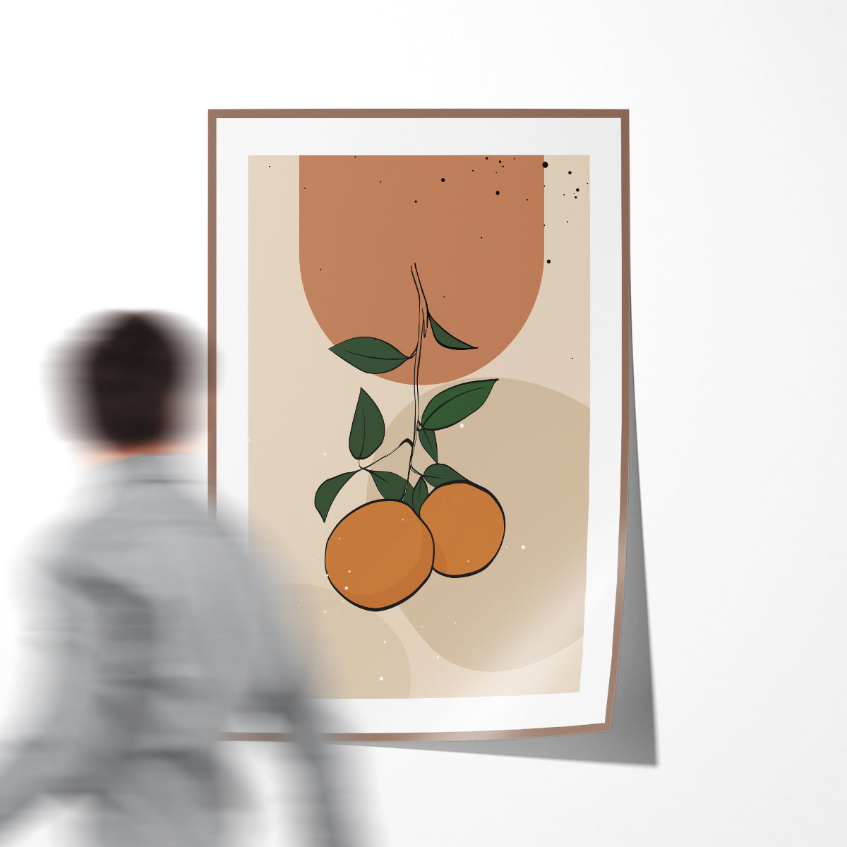 Abstract Vintage Oranges Boho Art High Resolution Posters-Vertical Posters NOT FRAMED-CetArt-8″x10″ inches-CetArt