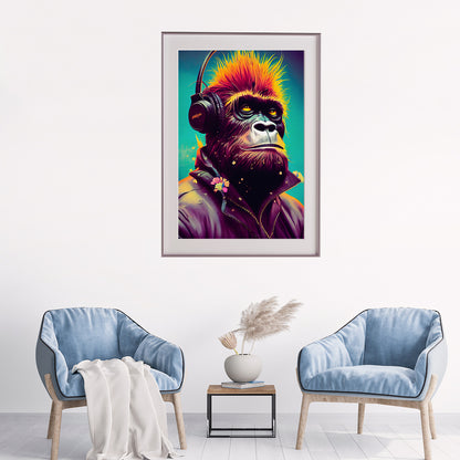 Hipster Monkey Creative Posters Wall Decor-Vertical Posters NOT FRAMED-CetArt-8″x10″ inches-CetArt
