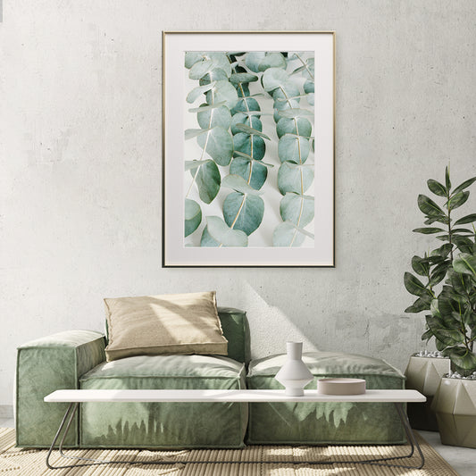 Green Eucalyptus Leaves Posters Wall Art Prints-Vertical Posters NOT FRAMED-CetArt-8″x10″ inches-CetArt