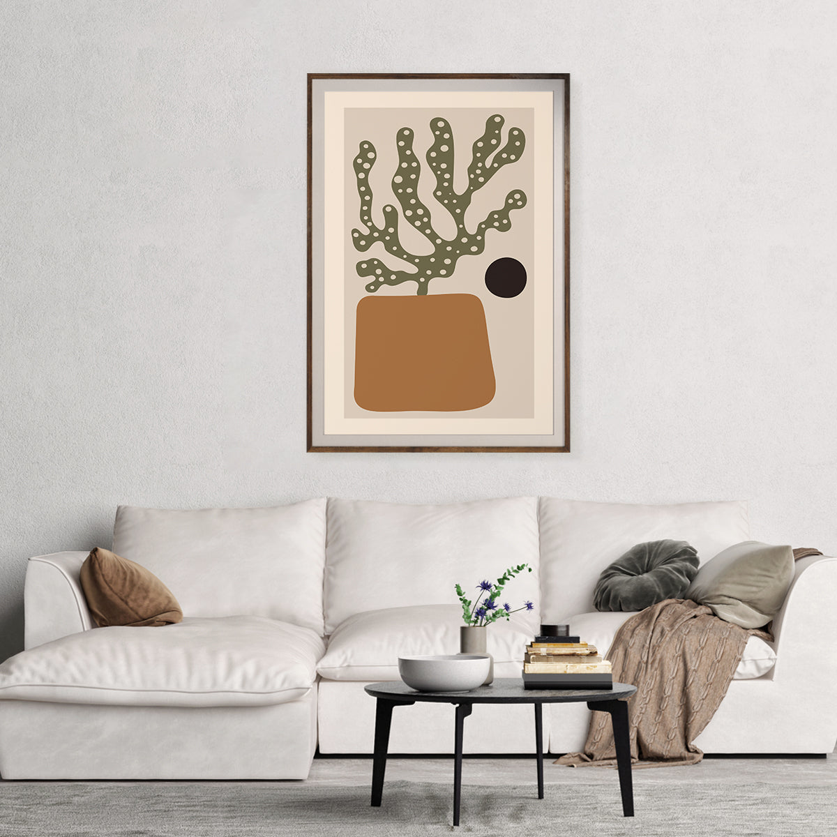 Vintage Boho Style Abstract Plant Posters And Prints-Vertical Posters NOT FRAMED-CetArt-8″x10″ inches-CetArt
