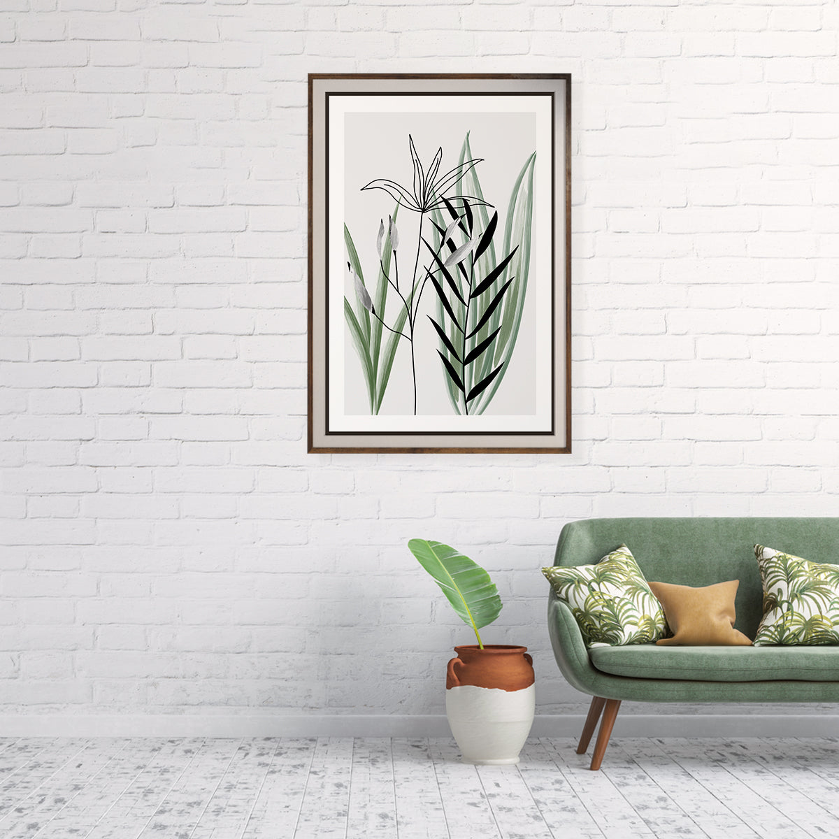 Leaves Minimalist Poster Wall Decor-Vertical Posters NOT FRAMED-CetArt-8″x10″ inches-CetArt