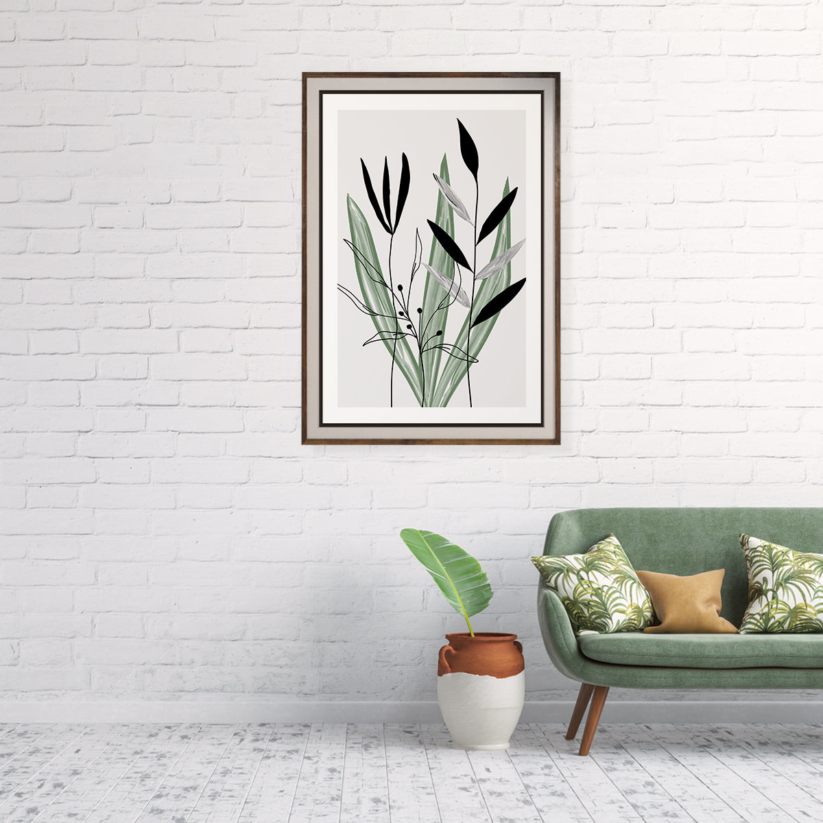 Plants and Leaves Minimalist Posters Wall Art-Vertical Posters NOT FRAMED-CetArt-8″x10″ inches-CetArt