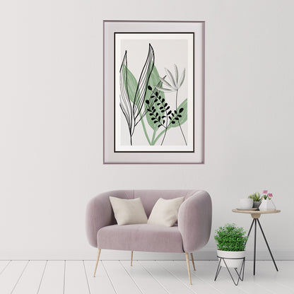 Leaf Posters Minimalist Wall Art-Vertical Posters NOT FRAMED-CetArt-8″x10″ inches-CetArt