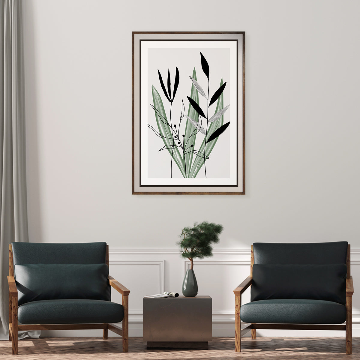 Plants and Leaves Minimalist Posters Wall Art-Vertical Posters NOT FRAMED-CetArt-8″x10″ inches-CetArt