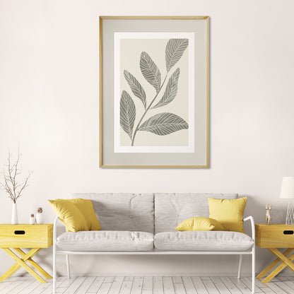 Vintage Green Leaves Botanical Office Posters Wall Art-Vertical Posters NOT FRAMED-CetArt-8″x10″ inches-CetArt