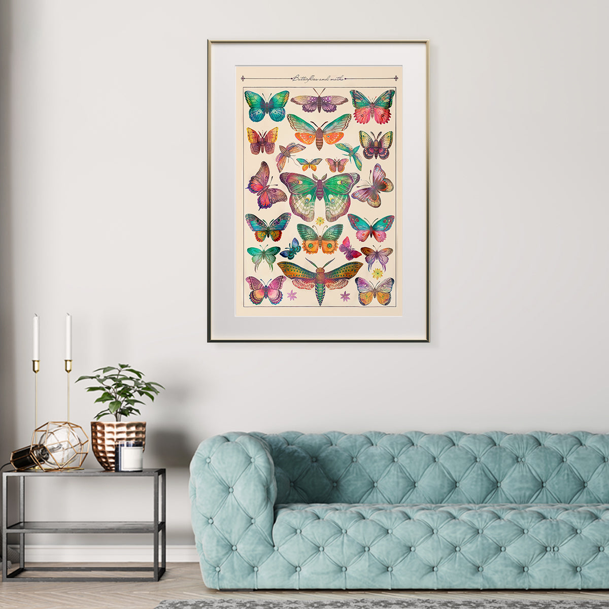 Butterfly Poster Vintage Wall Decor-Vertical Posters NOT FRAMED-CetArt-8″x10″ inches-CetArt