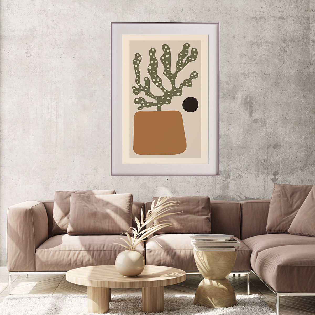 Vintage Boho Style Abstract Plant Posters And Prints-Vertical Posters NOT FRAMED-CetArt-8″x10″ inches-CetArt